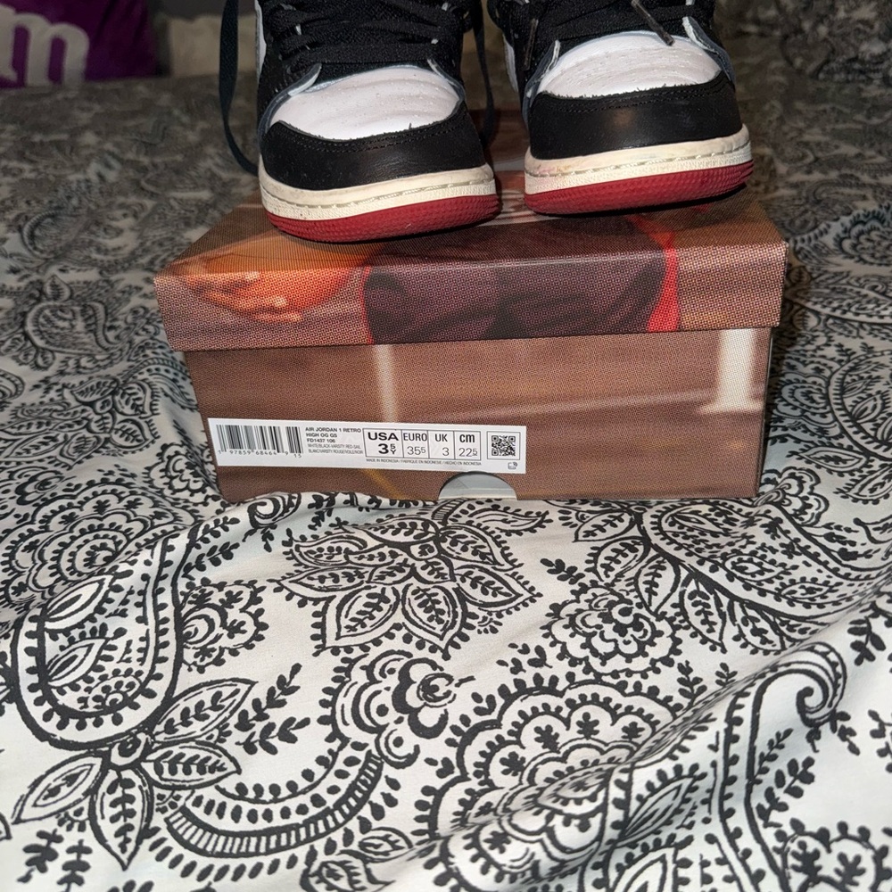 Jordan Kids Sneakers Black and White